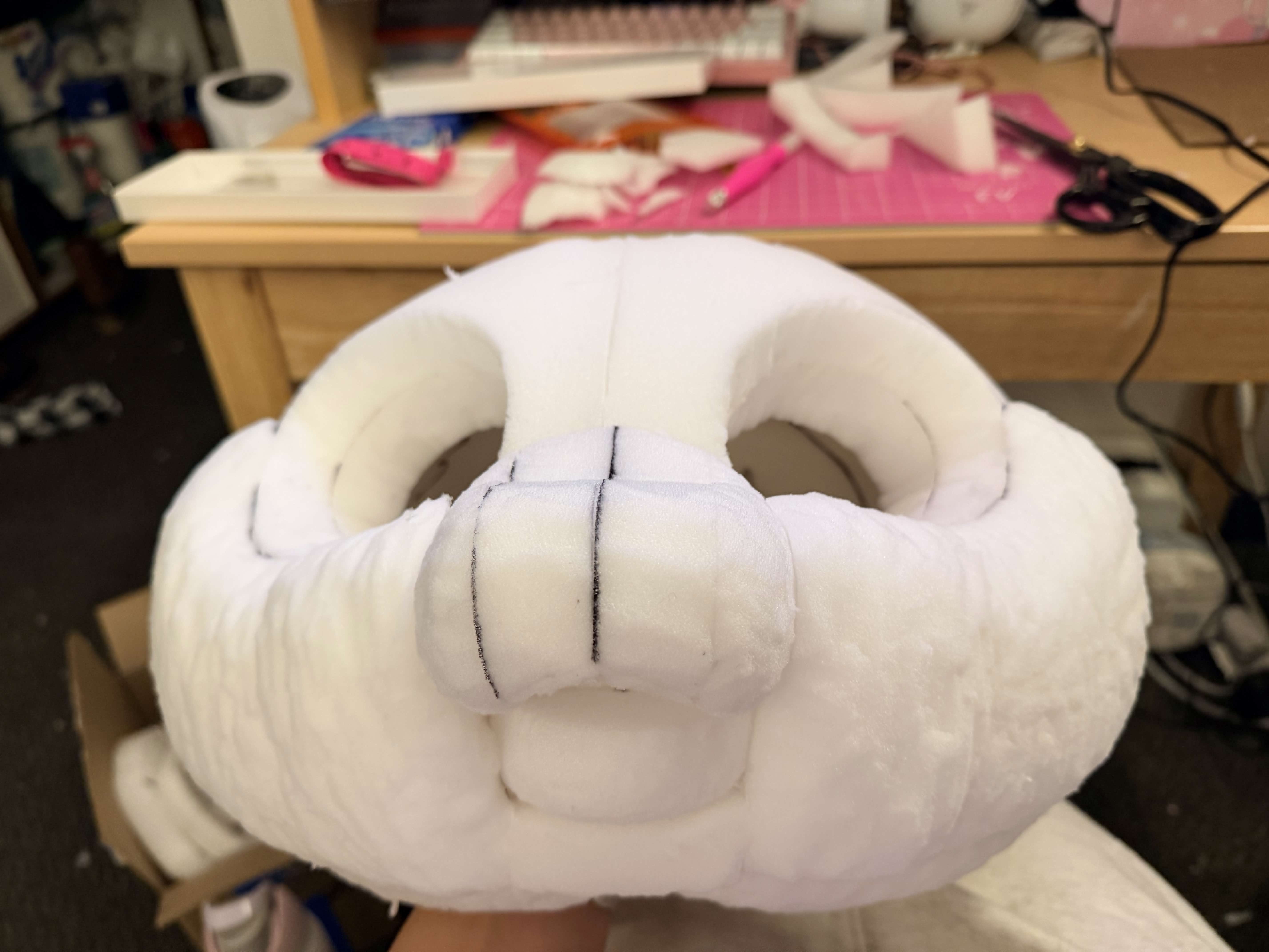 A snoop fursuit foam model
